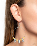 Luxe Lagoon - Yellow Earrings - Paparazzi Accessories Earrings Bedazzle Me Pretty Mobile Fashion Boutique