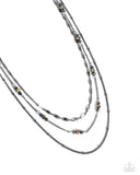 Luxe Layers - Black Necklace - Paparazzi Accessories Necklace Bedazzle Me Pretty Mobile Fashion Boutique