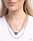 Luxurious Love - Black Necklace - Paparazzi Accessories Necklace Bedazzle Me Pretty Mobile Fashion Boutique