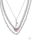 Luxurious Love - Pink Necklace - Paparazzi Accessories Necklace Bedazzle Me Pretty Mobile Fashion Boutique