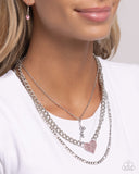 Luxurious Love - Pink Necklace - Paparazzi Accessories Necklace Bedazzle Me Pretty Mobile Fashion Boutique