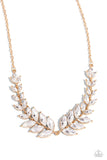 Luxury Laurels - Gold Necklace - Paparazzi Accessories Necklace Bedazzle Me Pretty Mobile Fashion Boutique