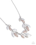 Lyrical Leaves - Brown Necklace - Paparazzi Accessories Necklace Bedazzle Me Pretty Mobile Fashion Boutique