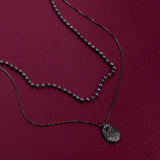 Lyrical Luminescence - Black Necklace - Paparazzi Accessories Necklace Bedazzle Me Pretty Mobile Fashion Boutique