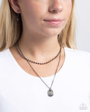 Lyrical Luminescence - Black Necklace - Paparazzi Accessories Necklace Bedazzle Me Pretty Mobile Fashion Boutique