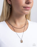 Lyrical Luminescence - Brown Necklace - Paparazzi Accessories Necklace Bedazzle Me Pretty Mobile Fashion Boutique