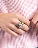 Mademoi-SHELL Magic - Yellow Complete Look  - Paparazzi Accessories Bedazzle Me Pretty Mobile Fashion Boutique