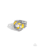 Mademoi-SHELL Magic - Yellow Complete Look  - Paparazzi Accessories Bedazzle Me Pretty Mobile Fashion Boutique