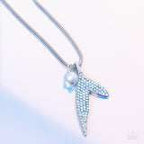 Maiden Mermaid - Blue Necklace - Paparazzi Accessories Necklace Bedazzle Me Pretty Mobile Fashion Boutique