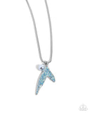 Maiden Mermaid - Blue Necklace - Paparazzi Accessories Necklace Bedazzle Me Pretty Mobile Fashion Boutique
