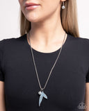 Maiden Mermaid - Blue Necklace - Paparazzi Accessories Necklace Bedazzle Me Pretty Mobile Fashion Boutique