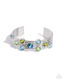 Majestic Medallions - Green Bracelet - Paparazzi Accessories Bracelet Bedazzle Me Pretty Mobile Fashion Boutique