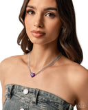 Malibu Infatuation - Purple Necklace - Paparazzi Accessories Necklace Bedazzle Me Pretty Mobile Fashion Boutique