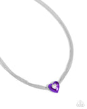 Malibu Infatuation - Purple Necklace - Paparazzi Accessories Necklace Bedazzle Me Pretty Mobile Fashion Boutique
