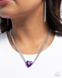 Malibu Infatuation - Purple Necklace - Paparazzi Accessories Necklace Bedazzle Me Pretty Mobile Fashion Boutique