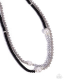 Malibu Medley - Black Necklace - Paparazzi Accessories Necklace Bedazzle Me Pretty Mobile Fashion Boutique