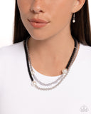 Malibu Medley - Black Necklace - Paparazzi Accessories Necklace Bedazzle Me Pretty Mobile Fashion Boutique