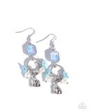 Malibu Melody - Blue Earrings - Paparazzi Accessories Earrings Bedazzle Me Pretty Mobile Fashion Boutique