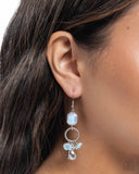 Malibu Melody - Blue Earrings - Paparazzi Accessories Earrings Bedazzle Me Pretty Mobile Fashion Boutique