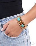 Malibu Minimalist - Blue Bracelet - Paparazzi Accessories Bracelet Bedazzle Me Pretty Mobile Fashion Boutique