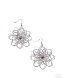 Malibu Mode - Pink Earrings - Paparazzi Accessories Earrings Bedazzle Me Pretty Mobile Fashion Boutique