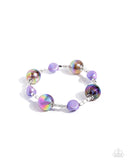 Malibu Model - Purple Bracelet - Paparazzi Accessories Bracelet Bedazzle Me Pretty Mobile Fashion Boutique