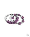 Malibu Motivation - Purple Complete Look  - Paparazzi Accessories Bedazzle Me Pretty Mobile Fashion Boutique
