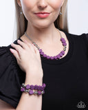 Malibu Motivation - Purple Complete Look  - Paparazzi Accessories Bedazzle Me Pretty Mobile Fashion Boutique