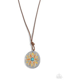 Mandala Marvel - Orange Necklace - Paparazzi Accessories Necklace Bedazzle Me Pretty Mobile Fashion Boutique
