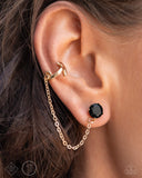 Manifesting Good - Gold Post Earrings - Paparazzi Accessories Post Earrings Bedazzle Me Pretty Mobile Fashion Boutique