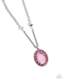 Manufactured Majesty - Pink Necklace - Paparazzi Accessories Necklace Bedazzle Me Pretty Mobile Fashion Boutique