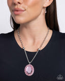 Manufactured Majesty - Pink Necklace - Paparazzi Accessories Necklace Bedazzle Me Pretty Mobile Fashion Boutique
