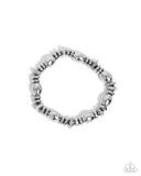 Manufactured Model - Silver Bracelet - Paparazzi Accessories Bracelet Bedazzle Me Pretty Mobile Fashion Boutique