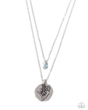 March Birthstone Beauty - Blue Necklace - Paparazzi Accessories Necklace Bedazzle Me Pretty Mobile Fashion Boutique