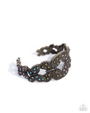 Mariposa Makeover - Brass Bracelet - Paparazzi Accessories Bracelet Bedazzle Me Pretty Mobile Fashion Boutique
