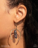Masterful Model - Gold Earrings - Paparazzi Accessories Earrings Bedazzle Me Pretty Mobile Fashion Boutique
