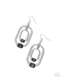 Matching Magic - Silver Earrings - Paparazzi Accessories Earrings Bedazzle Me Pretty Mobile Fashion Boutique