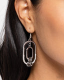Matching Magic - Silver Earrings - Paparazzi Accessories Earrings Bedazzle Me Pretty Mobile Fashion Boutique