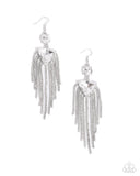 Maven Musings - White Earrings - Paparazzi Accessories Earrings Bedazzle Me Pretty Mobile Fashion Boutique