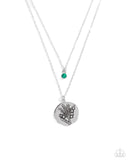 May Birthstone Beauty - Green Necklace - Paparazzi Accessories Necklace Bedazzle Me Pretty Mobile Fashion Boutique