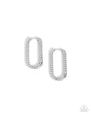 Meandering Moment - Silver Earrings - Paparazzi Accessories Earrings Bedazzle Me Pretty Mobile Fashion Boutique