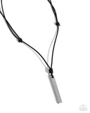 Mechanical Maintenance - Silver Necklace - Paparazzi Accessories Necklace Bedazzle Me Pretty Mobile Fashion Boutique