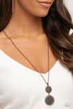 Meet Me At The Garden Gate - Copper Necklace - Paparazzi Accessories Necklace Bedazzle Me Pretty Mobile Fashion Boutique