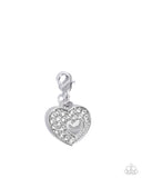 Memorable Matriarch - White Bracelet Charm - Paparazzi Accessories Bracelet Bedazzle Me Pretty Mobile Fashion Boutique