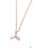 Mermaid Masterpiece - Copper Necklace - Paparazzi Accessories Necklace Bedazzle Me Pretty Mobile Fashion Boutique