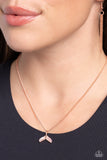 Mermaid Masterpiece - Copper Necklace - Paparazzi Accessories Necklace Bedazzle Me Pretty Mobile Fashion Boutique