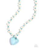 Mermaid Model - Blue Necklace - Paparazzi Accessories Necklace Bedazzle Me Pretty Mobile Fashion Boutique