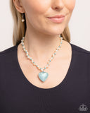 Mermaid Model - Blue Necklace - Paparazzi Accessories Necklace Bedazzle Me Pretty Mobile Fashion Boutique