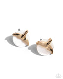 Mermaidcore - Gold Post Earrings - Paparazzi Accessories Post Earrings Bedazzle Me Pretty Mobile Fashion Boutique
