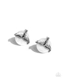 Mermaidcore - White Post Earrings - Paparazzi Accessories Post Earrings Bedazzle Me Pretty Mobile Fashion Boutique